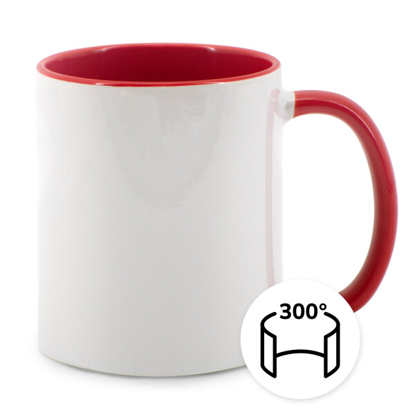 Panorama Tasse zweifarbig